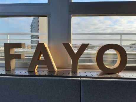 FAYO Schriftzug Holz