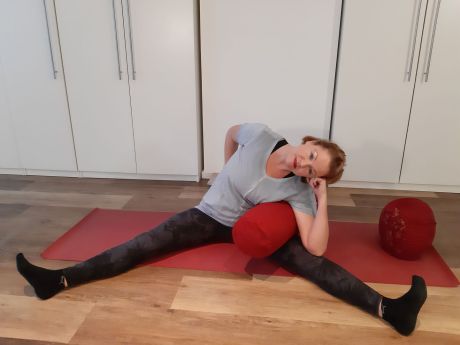 Meike Kämmerer, Grätsche mit Seitbeuge und Bolster