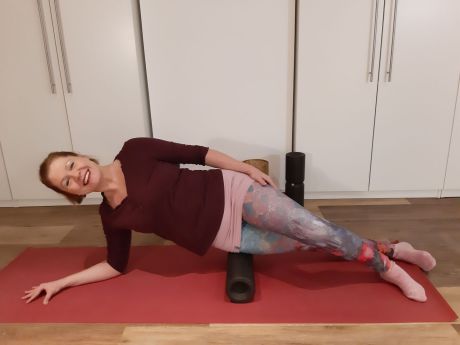 Meike Kämmerer, Faszien Massage äußere Faszienlinie