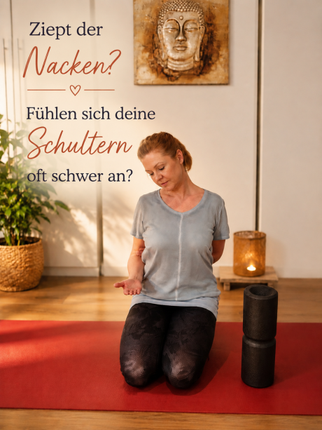 Meike Kämmerer, Schulter-Nacken-Dehnung