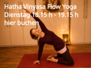 Hatha Vinyasa Flow Yoga dienstags 18.15 - 19.15 h